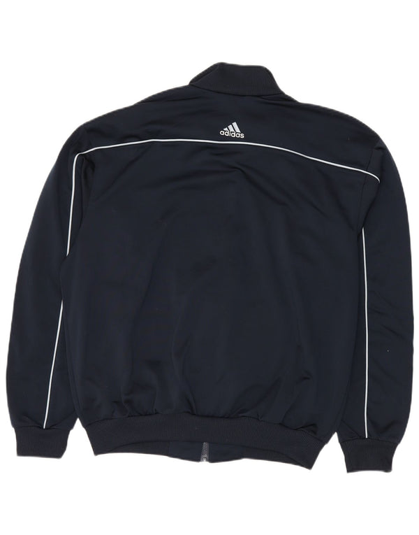 Adidas Mens Tracksuit Top Jacket UK 40/42 Médio Azul Marinho Colorblock