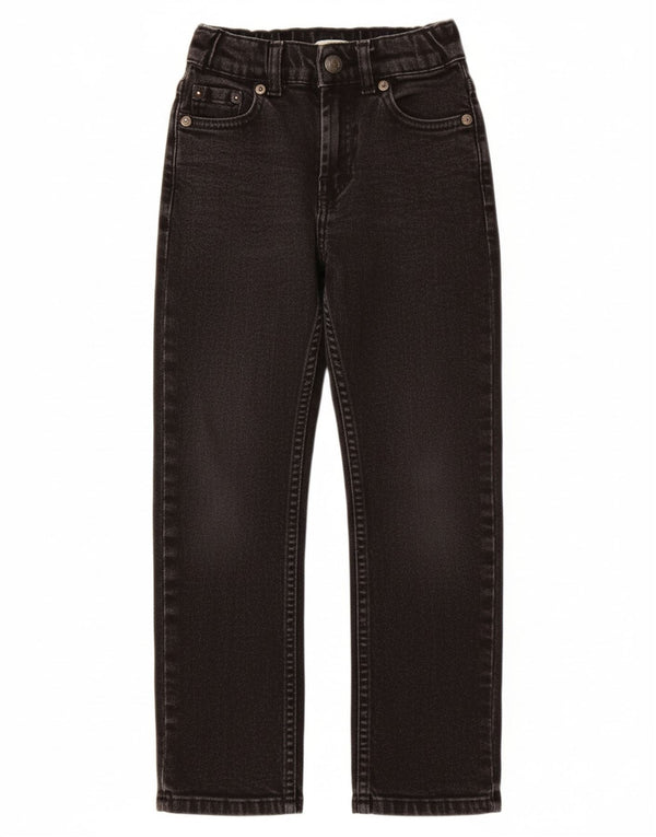 LEVI'S Boys 511 Slim Jeans 6-7 Anos W20 L22 Algodão Preto