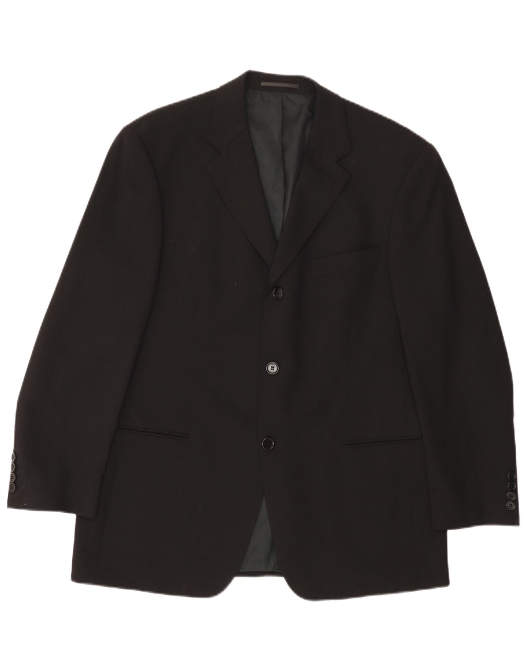 Jaqueta blazer masculina de 3 botões HUGO BOSS UK 38 média preta nova lã