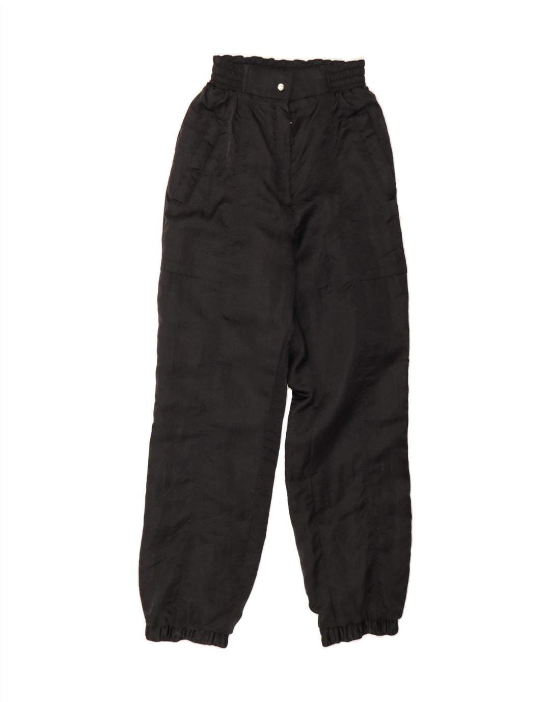 VINTAGE Womens Joggers Casual Trousers W24 L30 Black Vintage Vintage and Second-Hand Vintage from Messina Hembry 