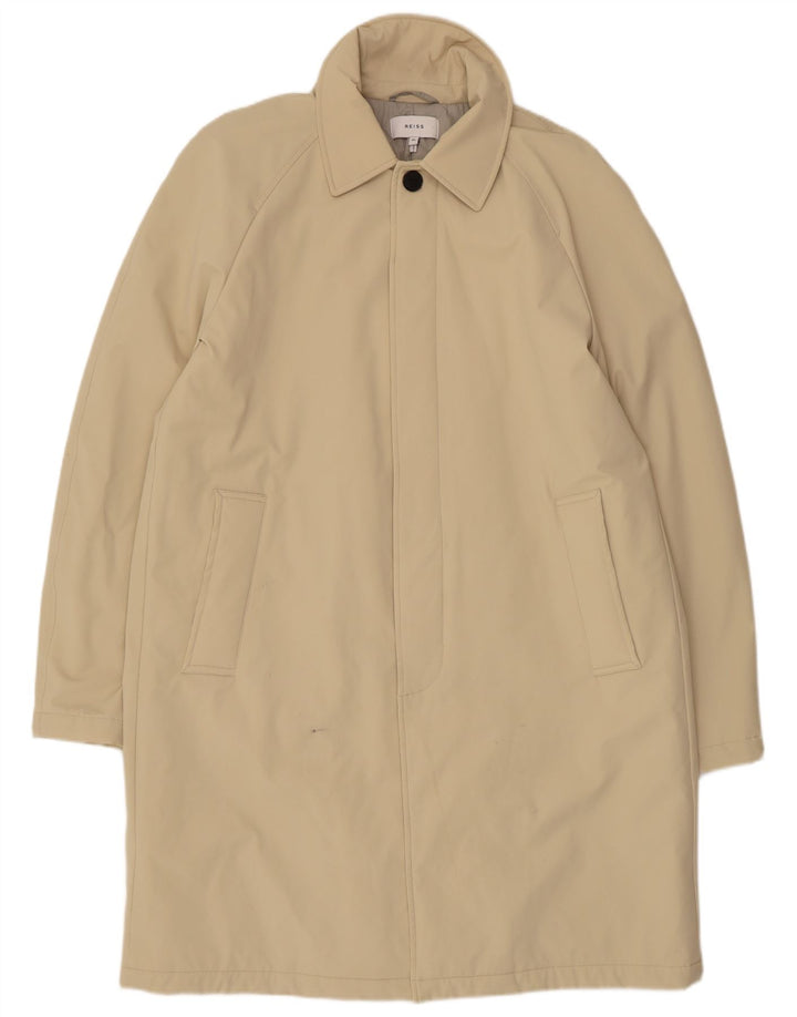 Sobretudo masculino Reiss UK 42 XL poliamida bege