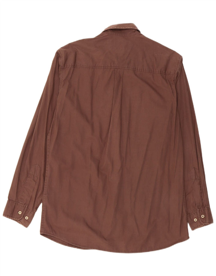 Camisa masculina Marlboro Classics marrom médio algodão Paisley