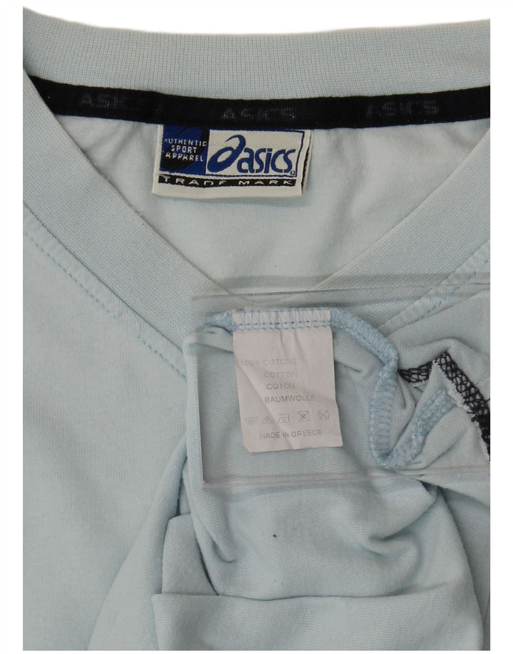 Camiseta masculina Asics Top 2XL algodão azul