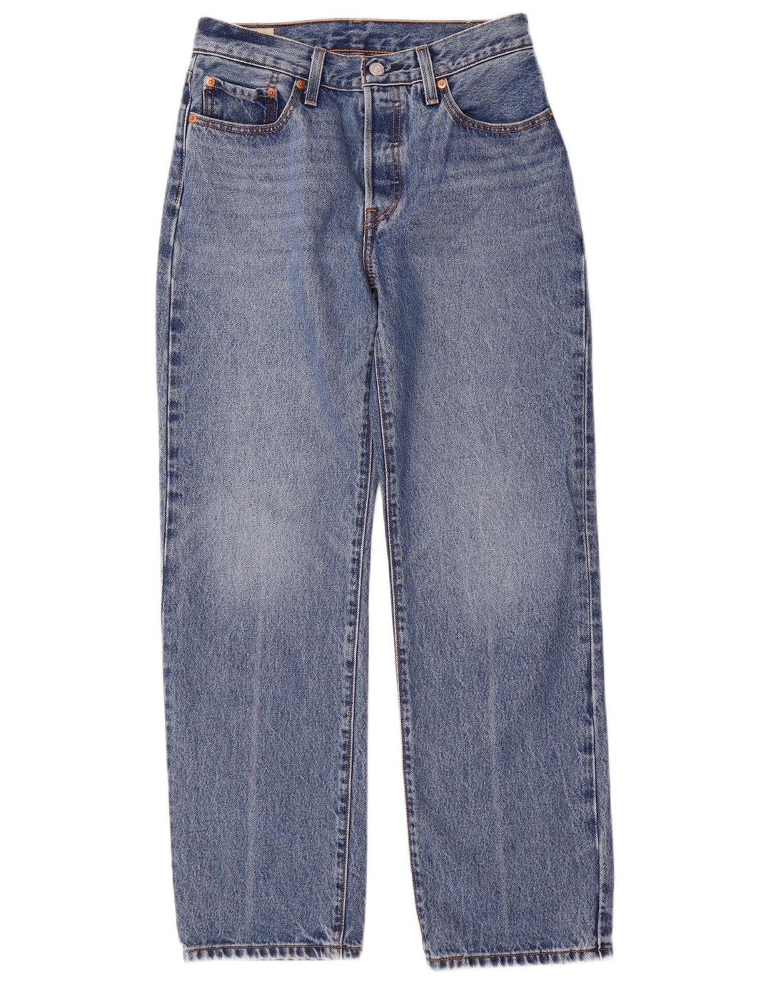 Calça jeans feminina Levi's 501 Straight W26 L30 azul algodão anos 90