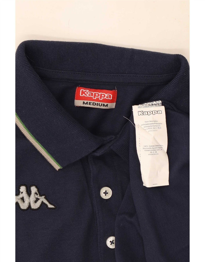 Camisa polo masculina Kappa de algodão azul marinho médio