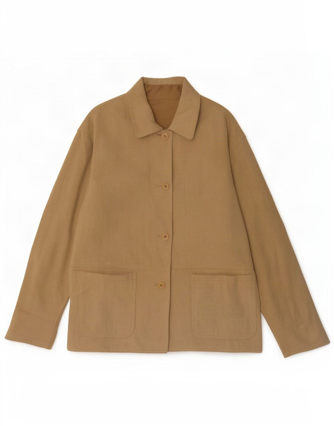 Jaqueta blazer feminina vintage de camurça com 4 botões Reino Unido 14 bege médio