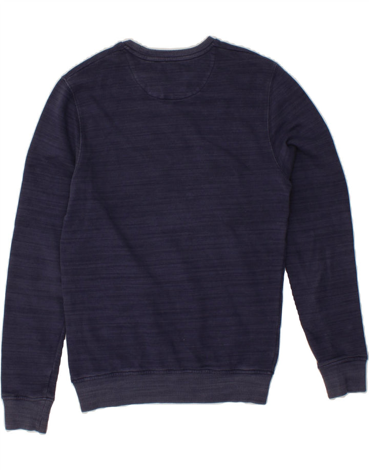 LYLE & SCOTT Mens Sweatshirt Jumper Small Navy Blue Cotton Vintage Lyle & Scott and Second-Hand Lyle & Scott from Messina Hembry 