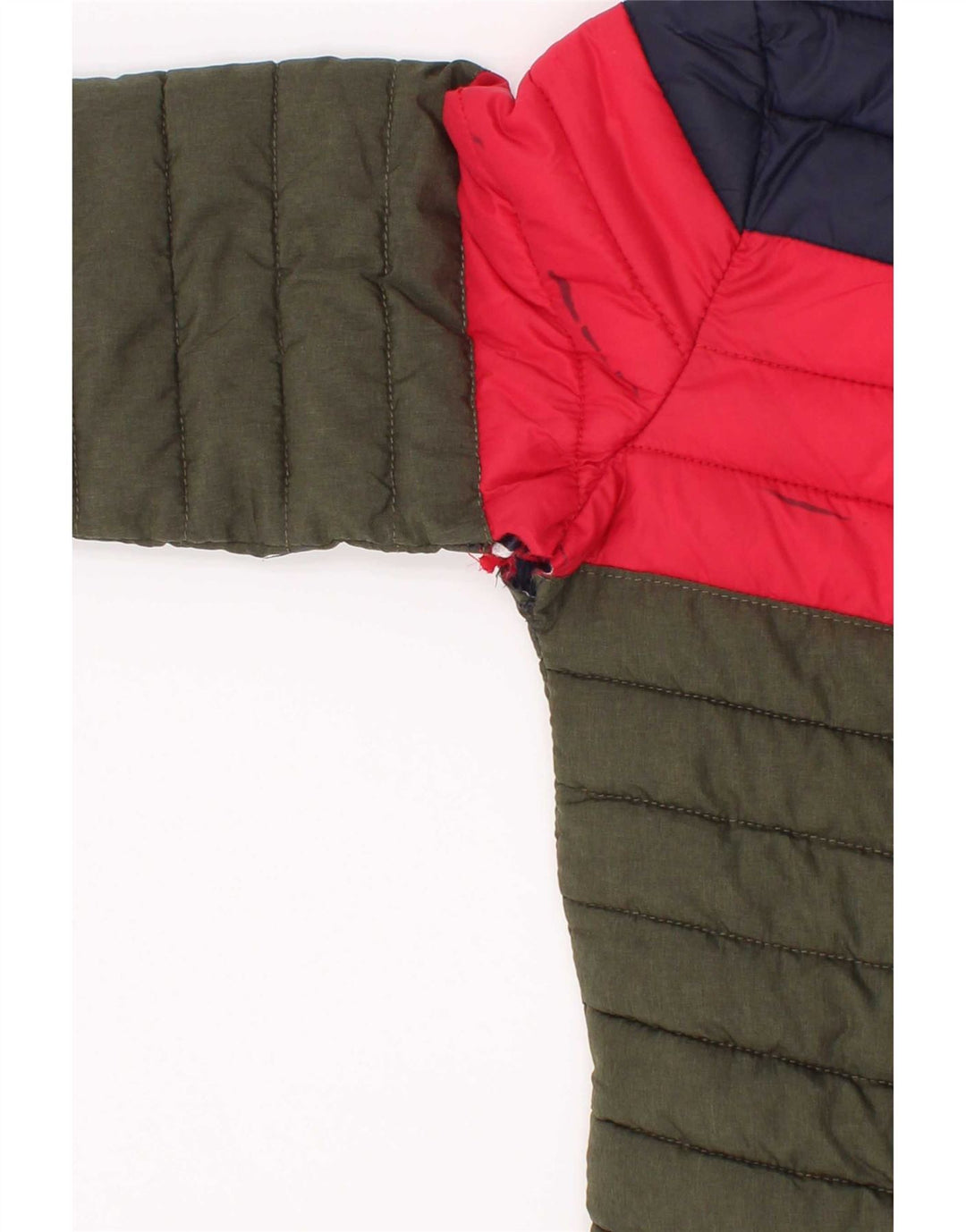 Jaqueta acolchoada com capuz Joules Boys 3-4 anos verde Colourblock poliamida