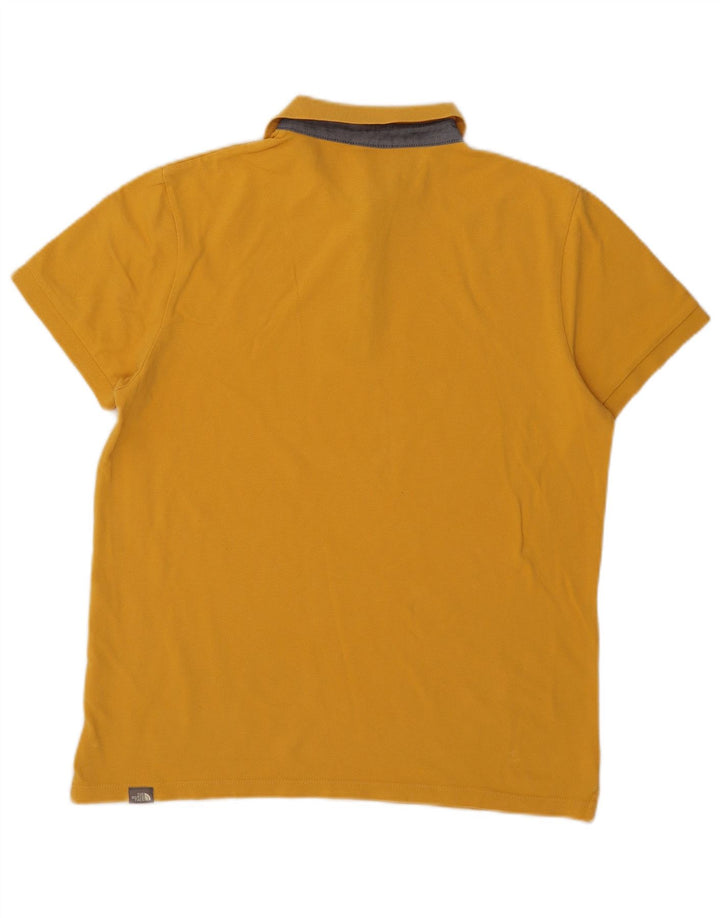 Camisa polo masculina The North Face grande algodão amarelo