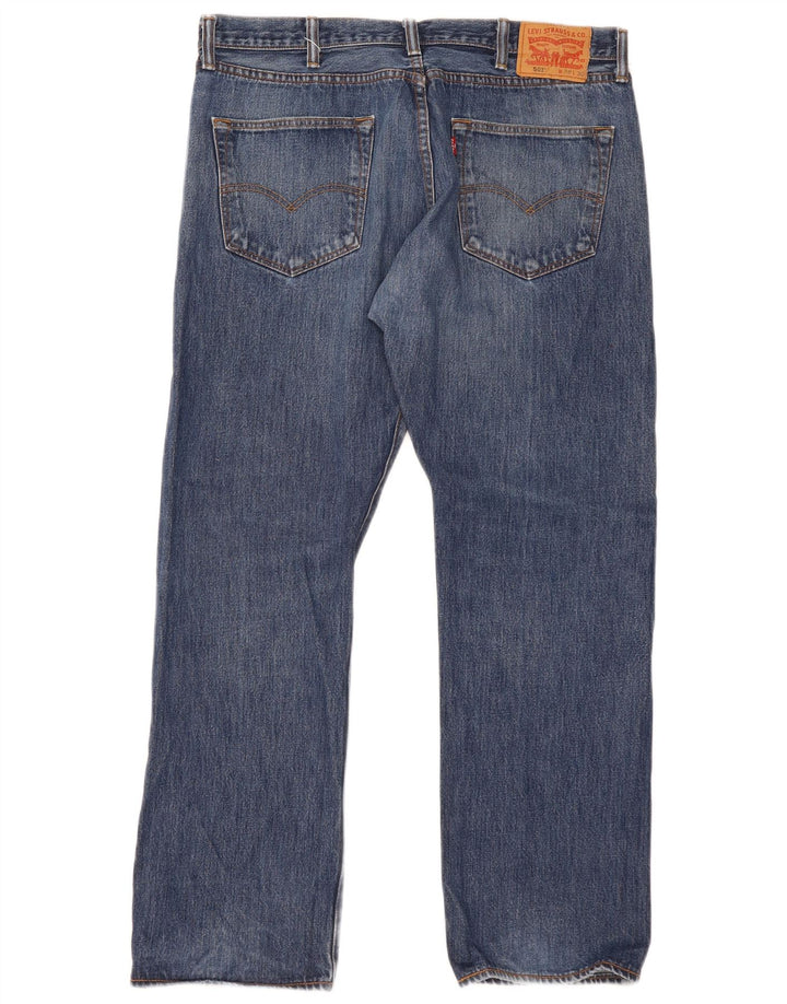Levi's Masculino 501 Straight Jeans W38 L30 Azul Algodão