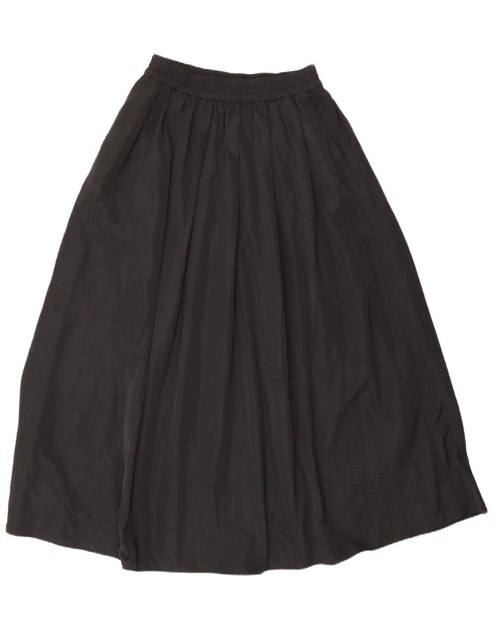 Saia larga feminina Zara XS W30 poliéster preto