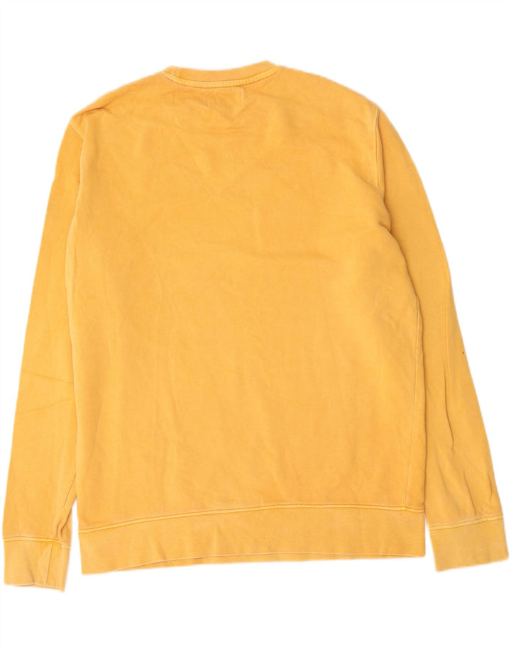 Suéter gráfico masculino Marks & Spencer grande algodão amarelo