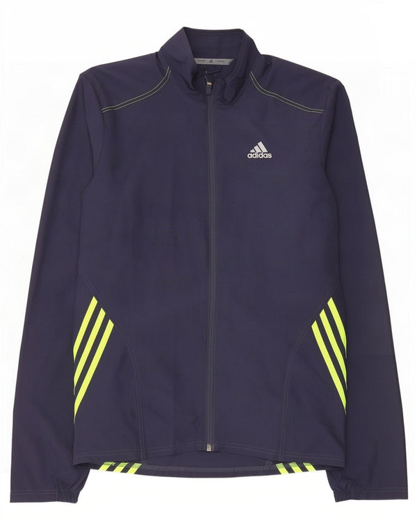 Adidas Mens Treino Top Jacket Pequeno Poliéster Azul Marinho