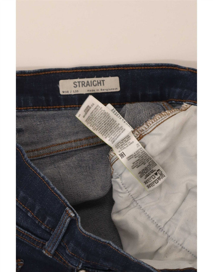 Jeans retos masculinos Marks & Spencer W38 L33 algodão azul