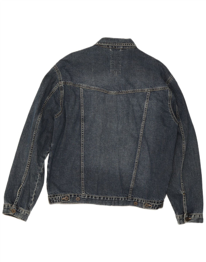 Jaqueta jeans masculina CAMP DAVID UK 44 2XL algodão azul