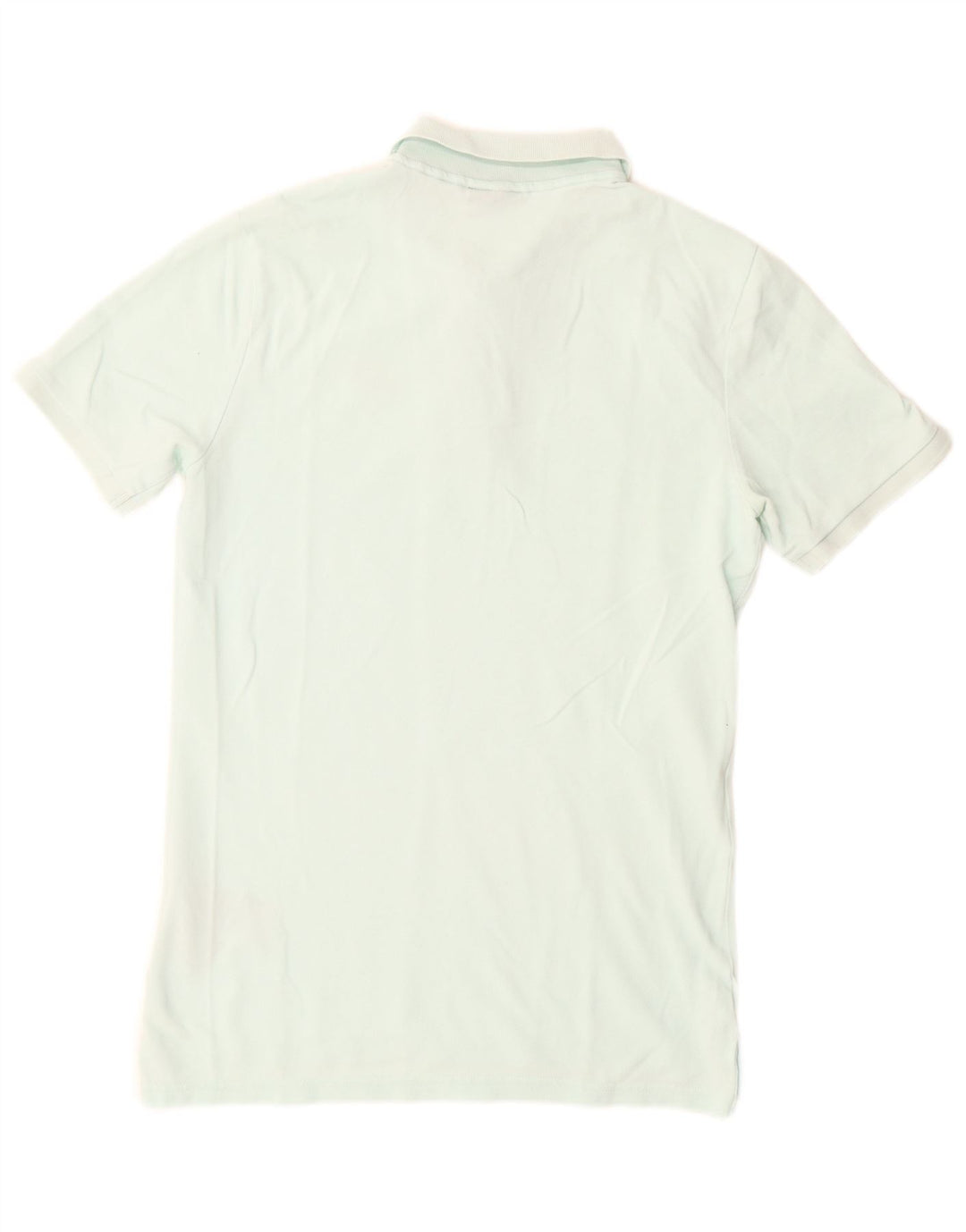 Camisa polo masculina Nike pequena turquesa algodão