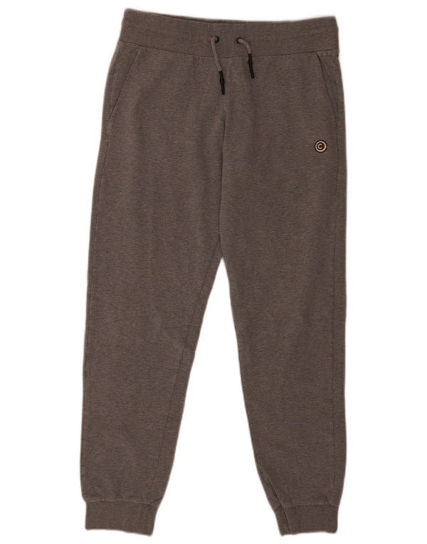 Colmar Calça esportiva feminina joggers cinza médio algodão manchado