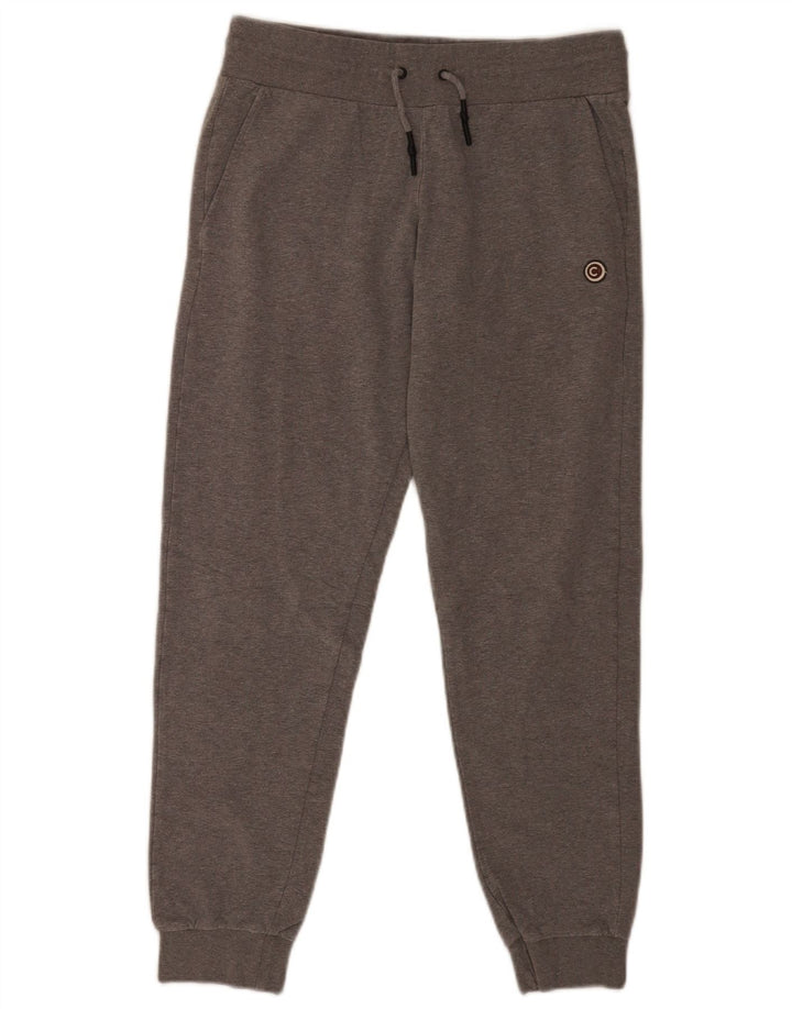 Colmar Calça esportiva feminina joggers cinza médio algodão manchado