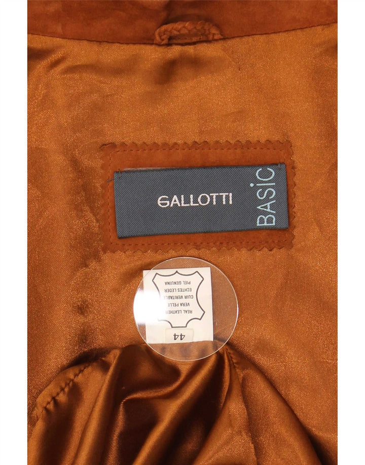 Jaqueta feminina de camurça Gallotti IT 44 couro marrom médio