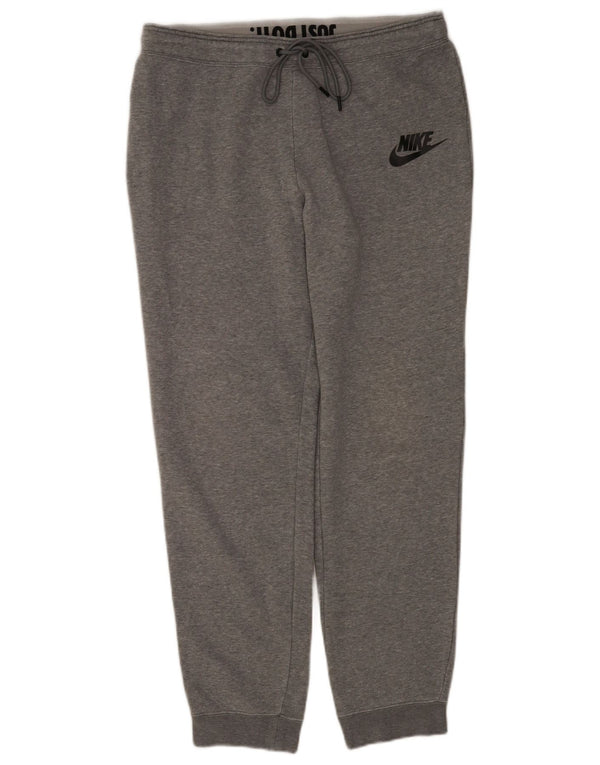 Calça de treino feminina Nike Joggers UK 18 XL cinza algodão