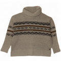 Suéter feminino Weird Fish com gola redonda Reino Unido 14 grande cinza Fair Isle