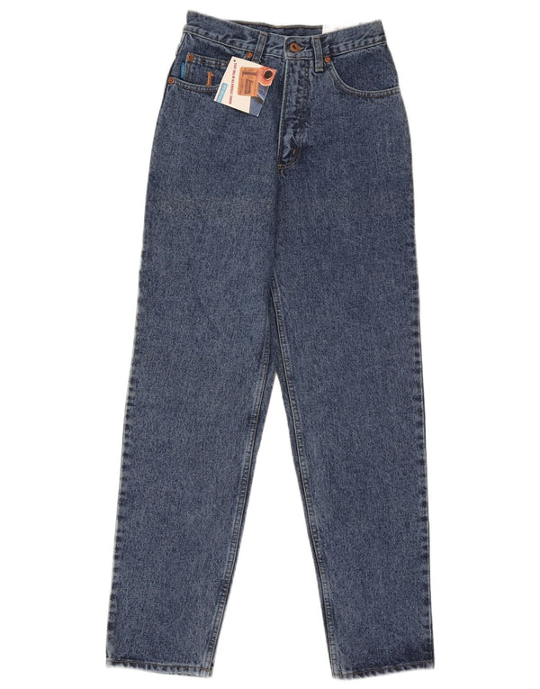 Calça jeans masculina Carrera cintura alta cônica W28 L31 algodão azul