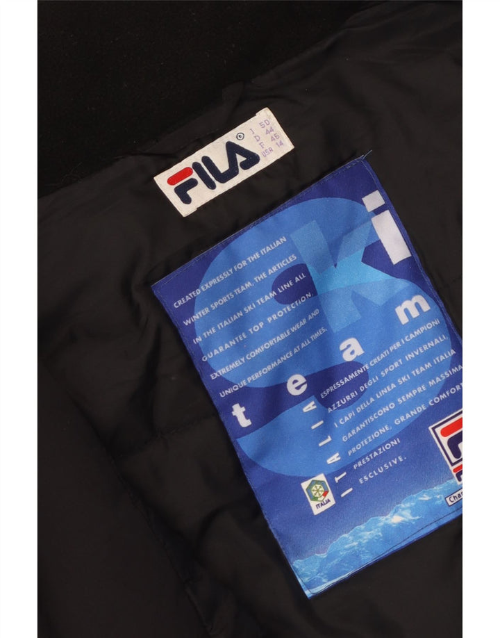 Jaqueta de esqui feminina Fila US 14 XL preto colorblock