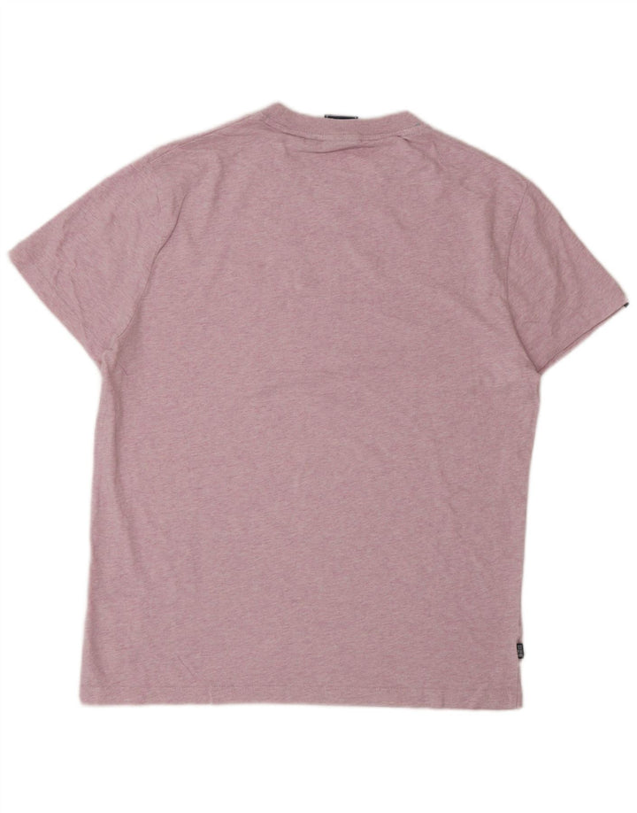 Camiseta masculina SUPERDRY grande algodão rosa