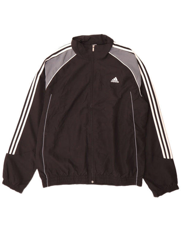Adidas Mens Graphic Tracksuit Top Jacket XL Preto Colourblock Sports