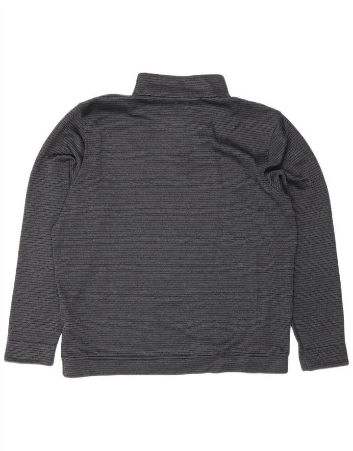 Under Armour Masculino Storm-Fit Zip Neck Pulôver Treino Top XL Cinza Listrado