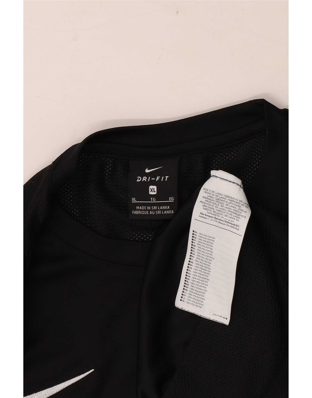 Camiseta Nike Masculina Dri Fit Top XL Preto Colourblock Poliéster