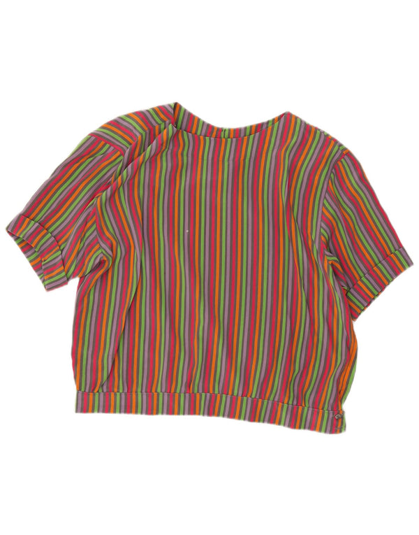 Blusa cropped feminina Marina Rinaldi tamanho 21 médio listrado multicolorido