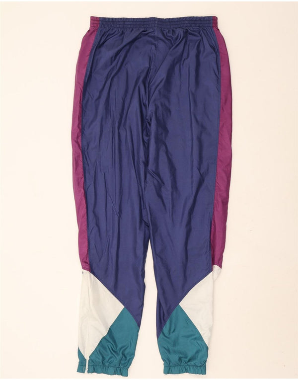 Calça de treino masculina LEOPARD Joggers UK 42/44 grande azul marinho