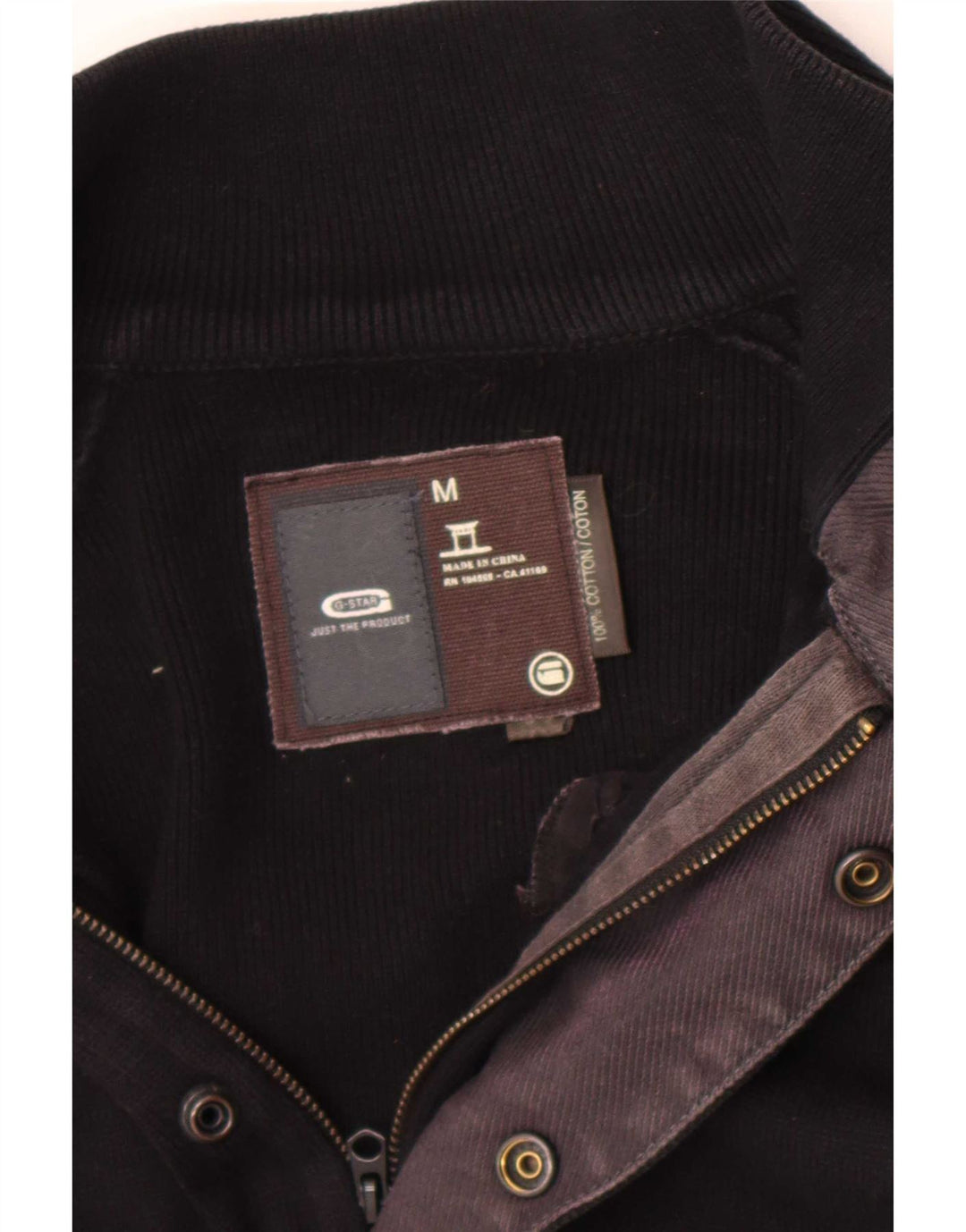 Jaqueta bomber feminina G-Star UK 12 algodão preto médio