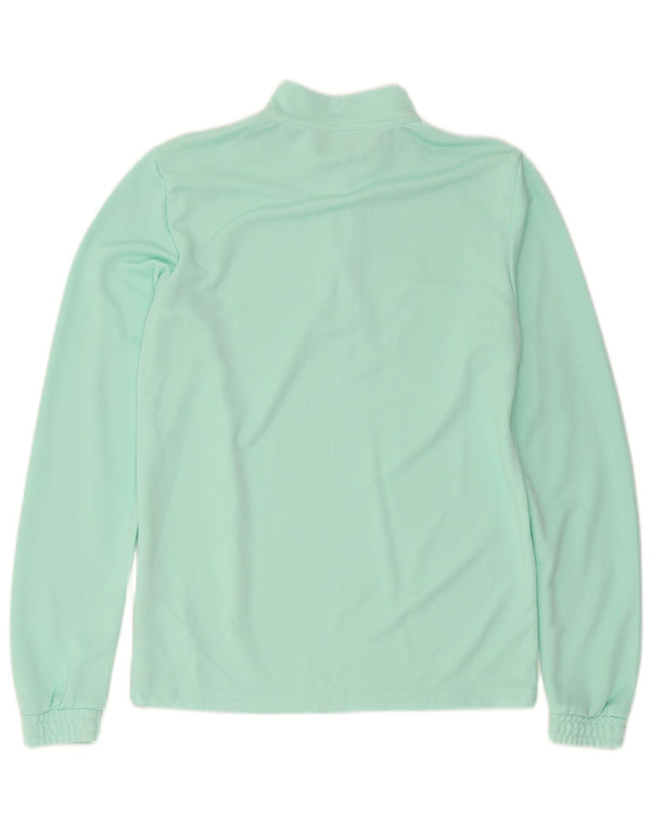 Adidas Mens Aeroready Zip Neck Top Manga Longa Médio Verde Esportes