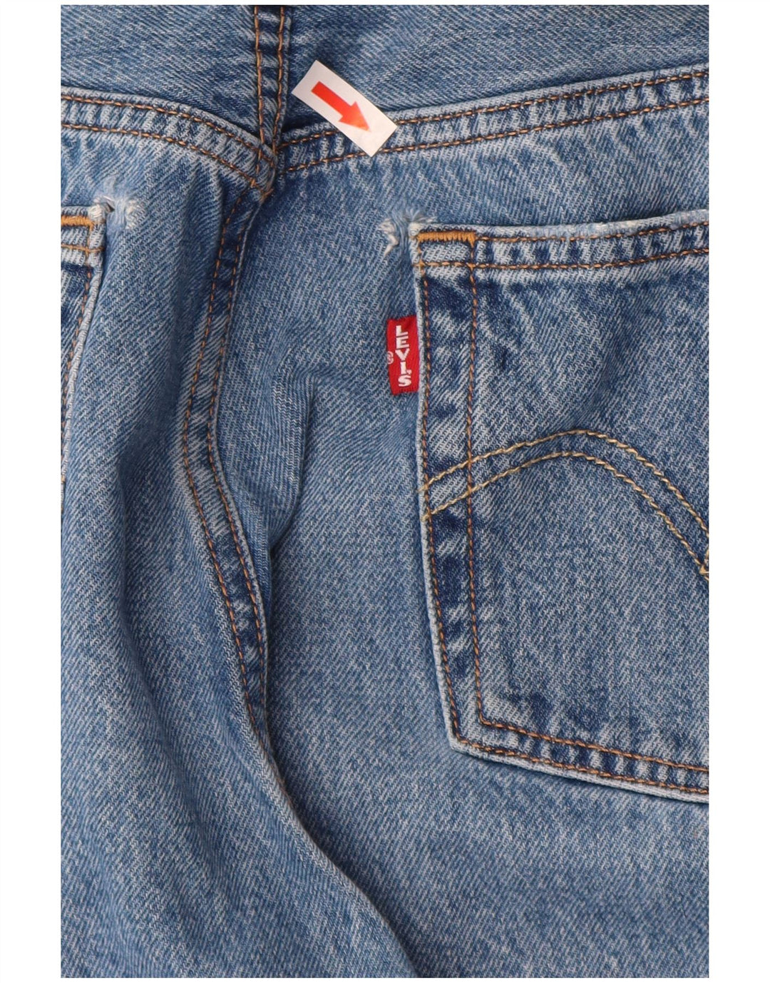 Jeans feminino Levi's 501 Straight W30 L30 Azul