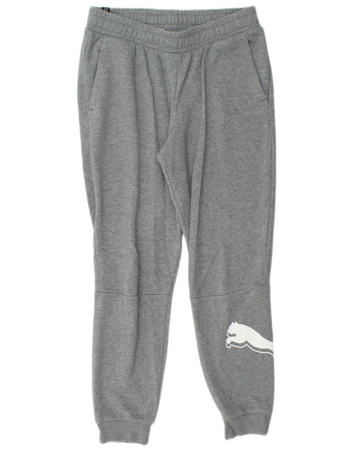Calça esportiva feminina Puma Graphic Joggers UK 14 cinza médio manchado