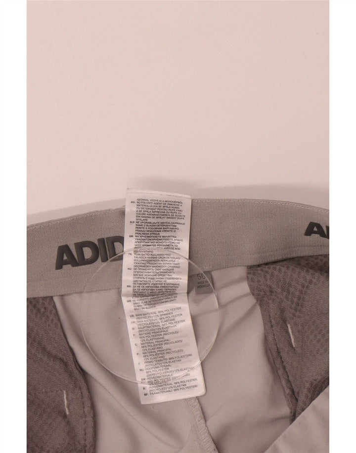 Adidas Mens Chino Shorts IT 50 Grande W34 Cinza Poliéster