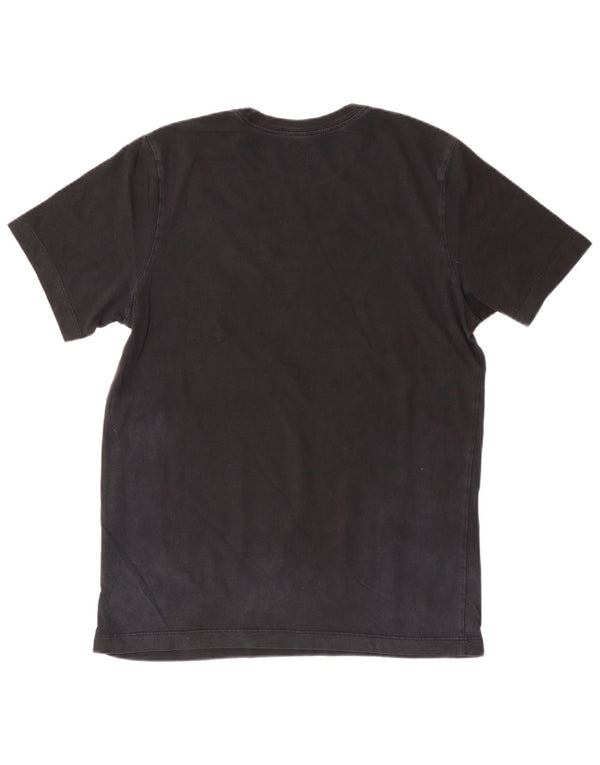 Camiseta gráfica masculina NIKE Top médio de algodão preto