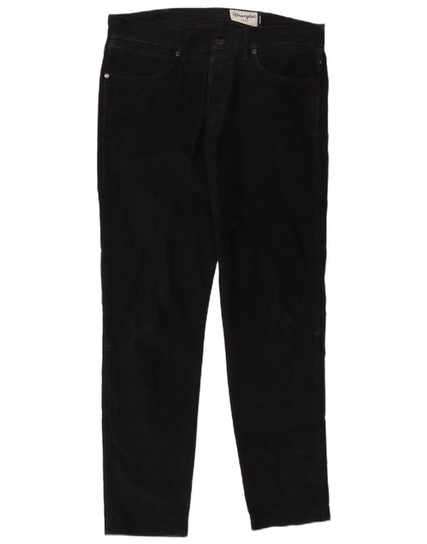 Calça Wrangler Mens Spencer Slim Corduroy W32 L30 Preta