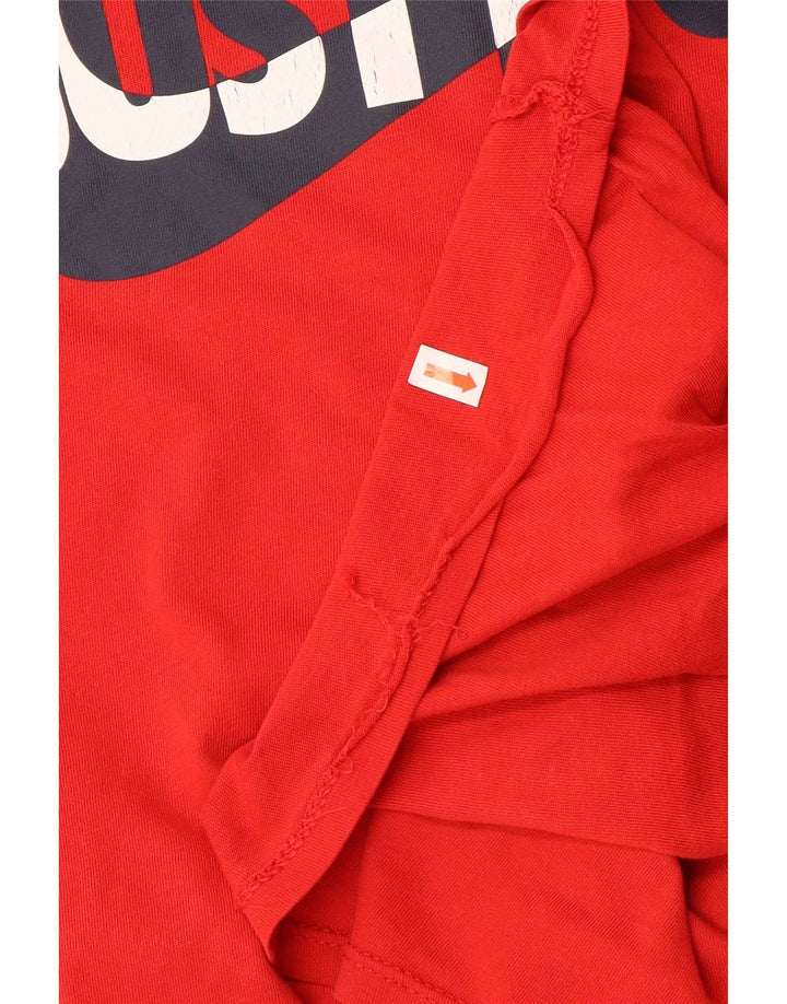 Camiseta Nike Masculina Athletic Cut Graphic Top Médio Algodão Vermelho