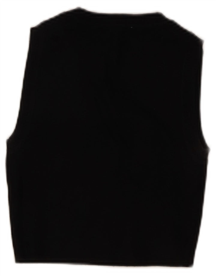 Zara Womens Crop Vest Regata Reino Unido 8 Pequeno Preto