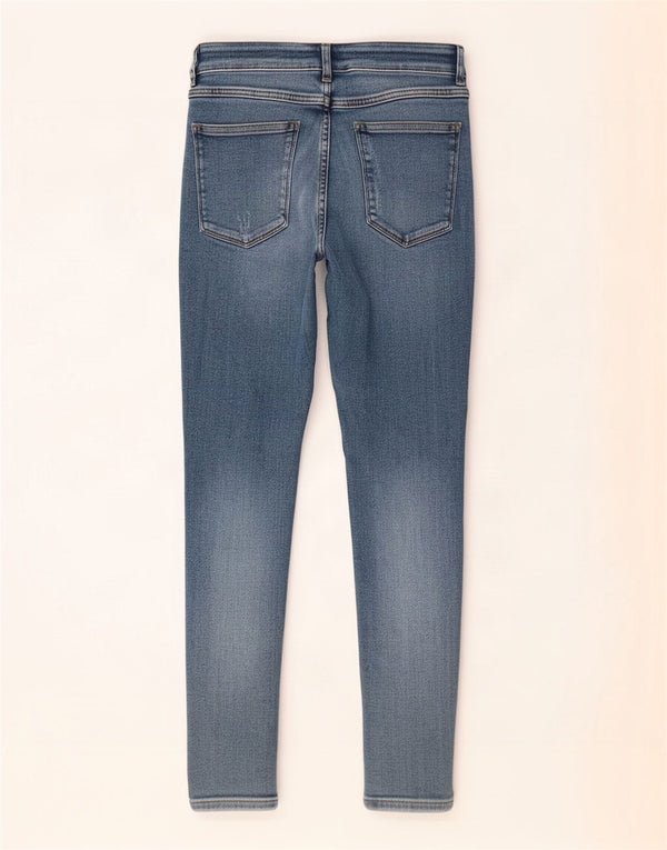 Calça jeans skinny feminina Zara EU 42 grande W32 L27 algodão azul