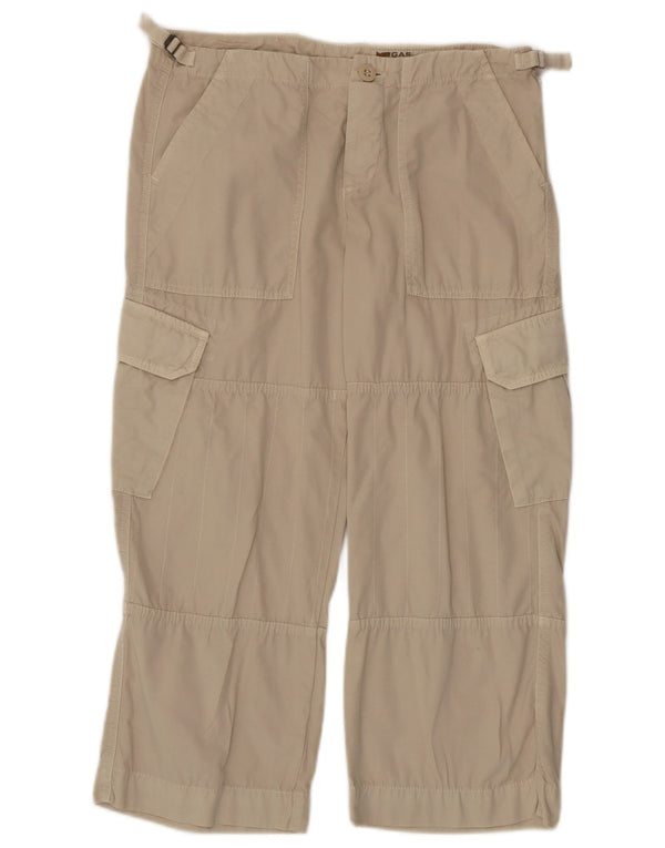 Calça feminina cargo cargo feminina W29 L23 algodão branco