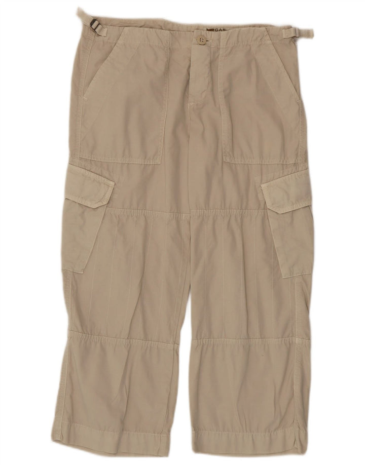 Calça feminina cargo cargo feminina W29 L23 algodão branco