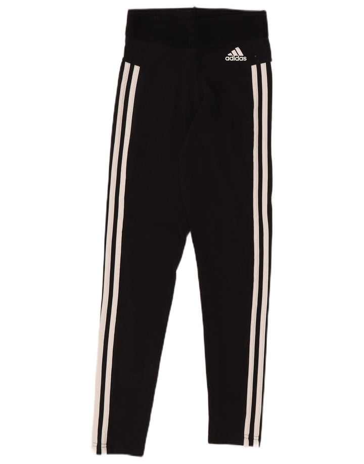 Leggings Adidas Femininas UK 4/6 XS Algodão Preto