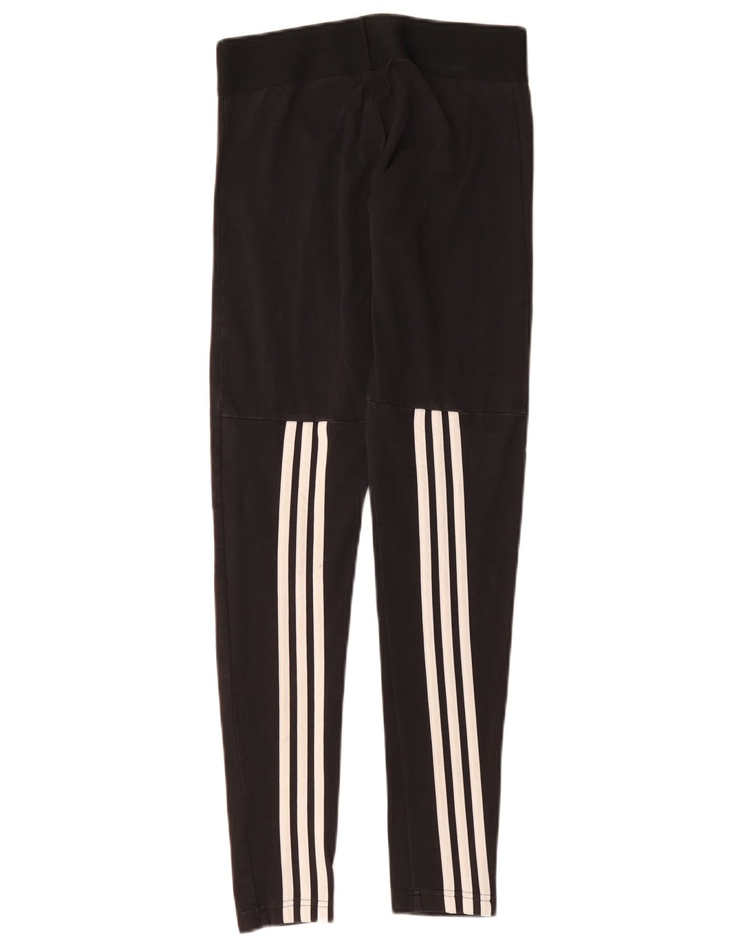 ADIDAS Womens Leggings UK 8/10 Pequeno Algodão Preto