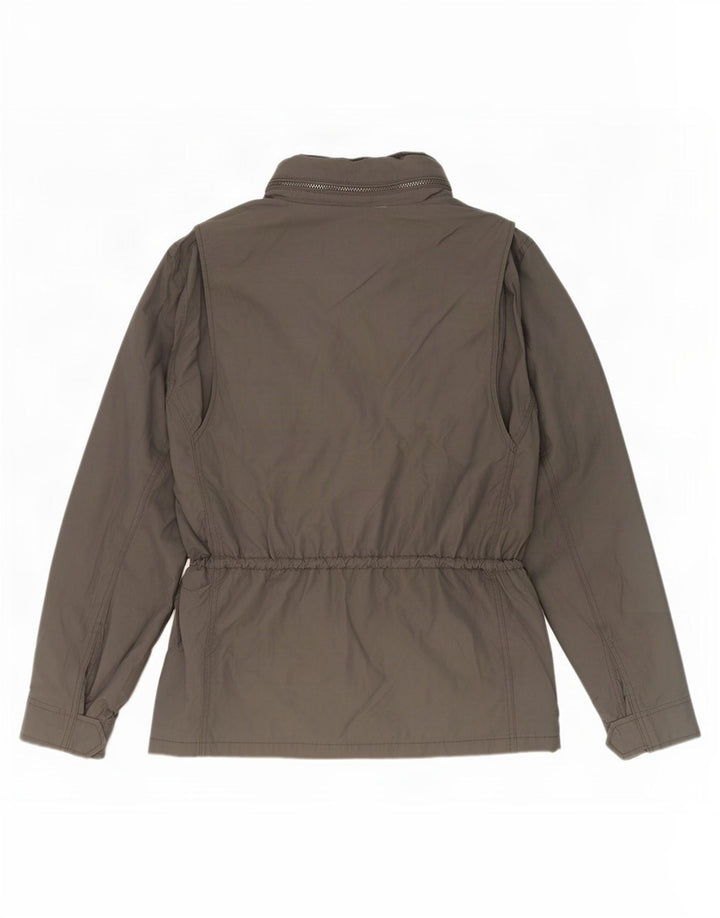 Jaqueta utilitária masculina com capuz Gap UK 38 algodão cinza médio