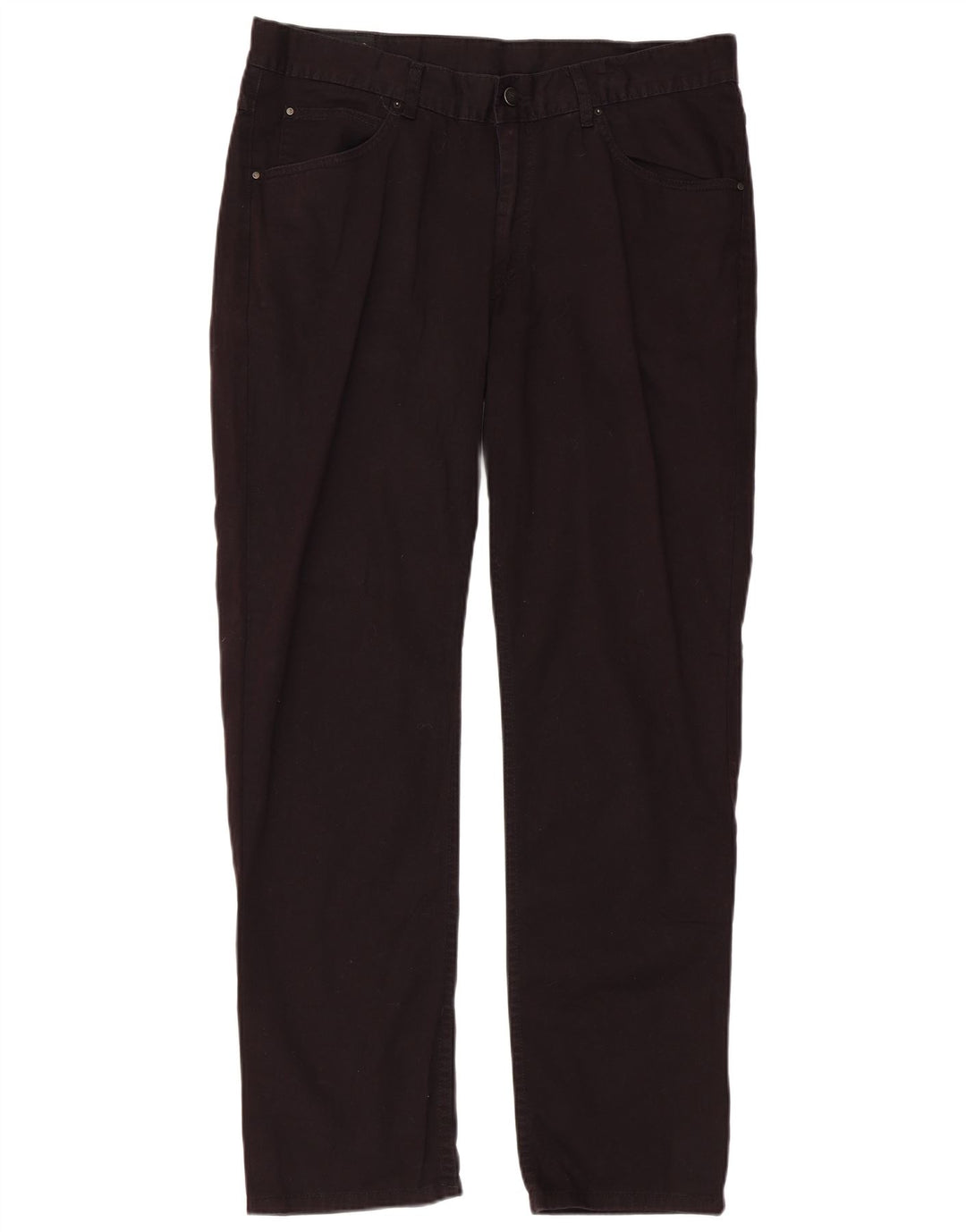 Lee Mens Straight Jeans W36 L30 Algodão Preto