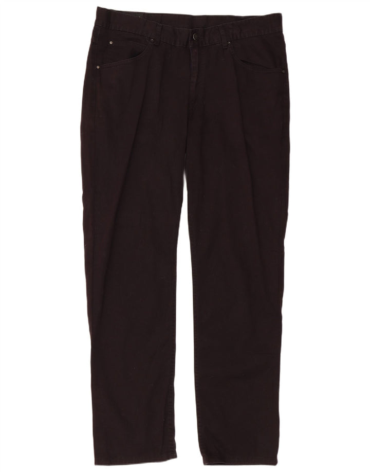 Lee Mens Straight Jeans W36 L30 Algodão Preto